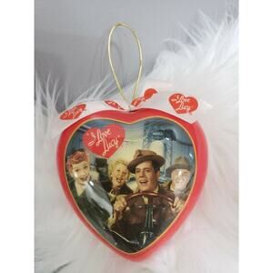 I‎ love Lucy Heart Ornament 2006 CBS California Here We Come Desi Fred Ethel Car
